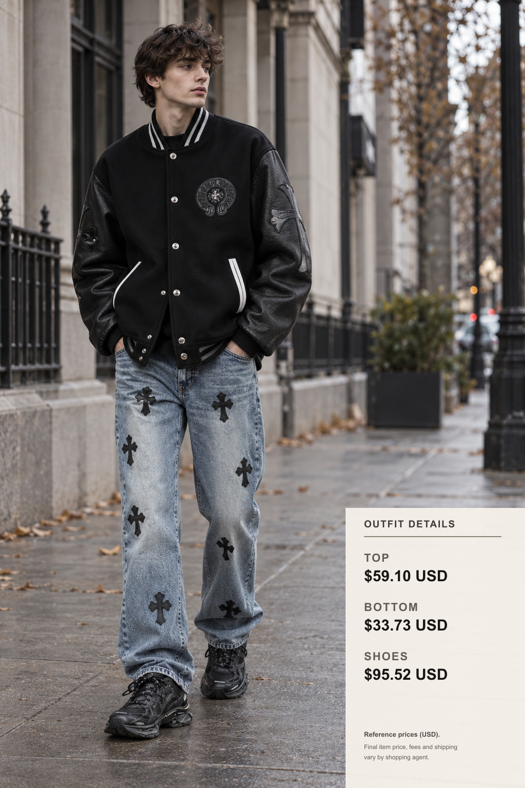 Chrome Hearts Accessory Looks outfit 2 full-body street style for fashionreps
