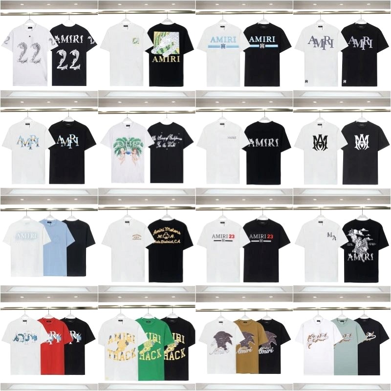 Amiri Letter-Print Logo T-Shirt Review: Dye-Print Colour Drift on an $8.36 Cotton Crew Neck