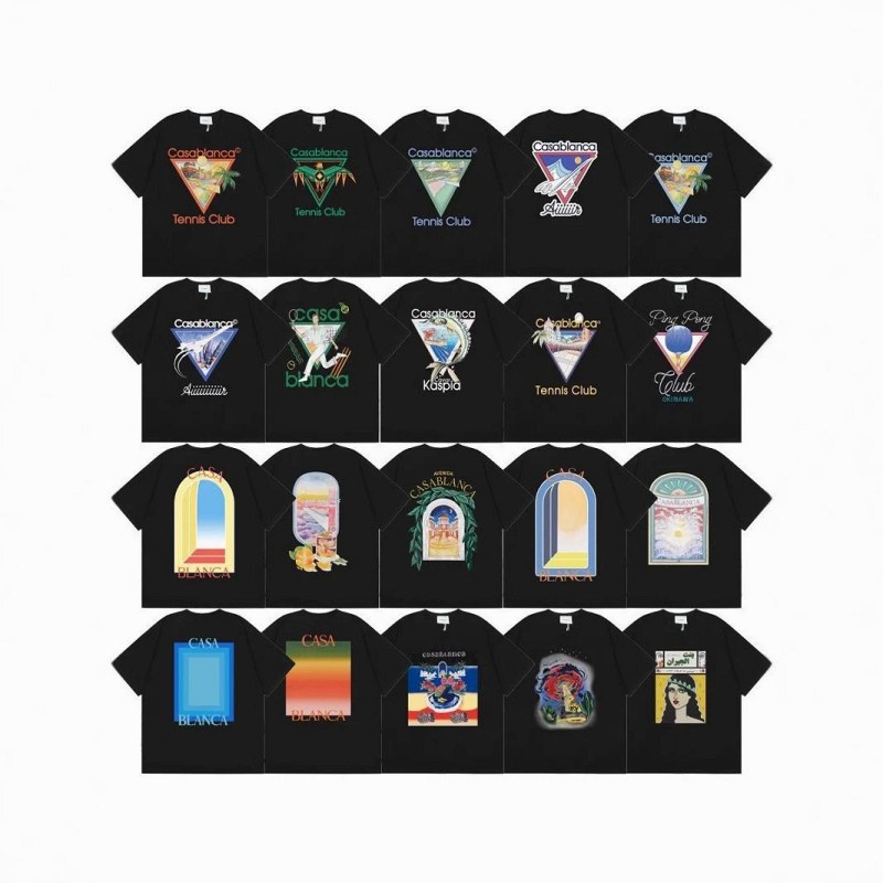Casablanca Graphic Print Black T-Shirt Review: A Loose 250 g Cotton Tee for $8.81
