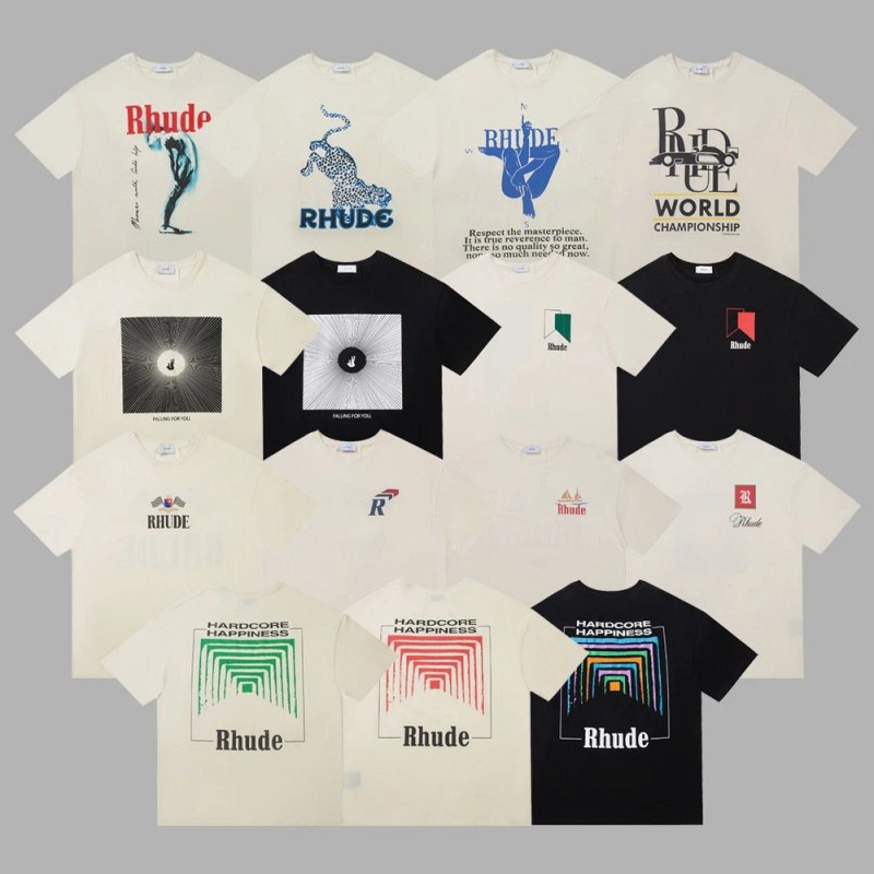 Rhude Multicolor T-Shirt Collection Review: We Checked the Gram-Weight Claim on a 45-Print Run